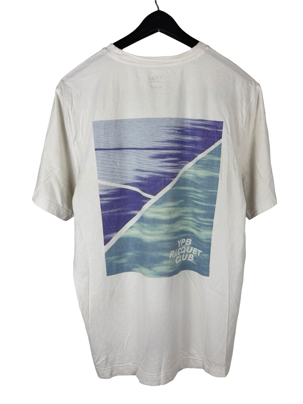 Mens YPB Racquet Club X Abercrombie & Fitch Athletic White Graphic Shirt Size L